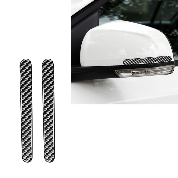 2 PCS Car Carbon Fiber Rearview Mirror Anti-collision Strip for Chevrolet Cruze 2009-2015, Left and Right Drive Universal -  by buy2fix | Online Shopping UK | buy2fix