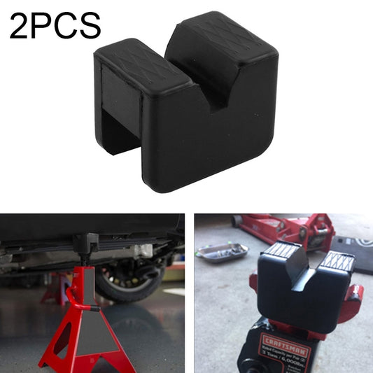 2 PCS Car Jack Pad Adapter Rubber Jack Pads Slotted Frame - In Car by buy2fix | Online Shopping UK | buy2fix
