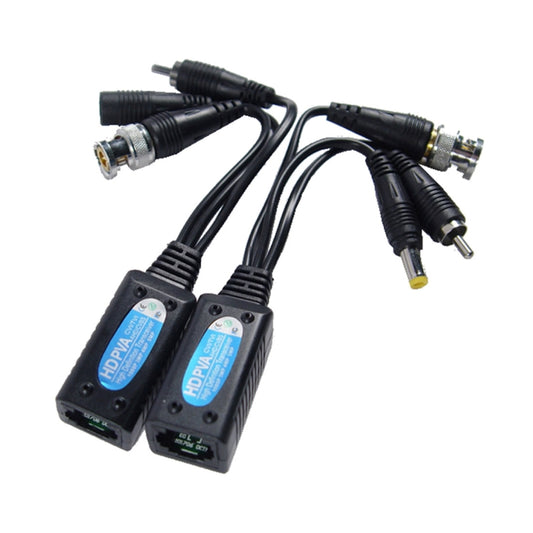 2 PCS Anpwoo 500PVA Spliceable 3 in 1 Power + Video + Audio Balun HD-CVI/AHD/TVI Passive Twisted Transceiver - Security by Anpwoo | Online Shopping UK | buy2fix