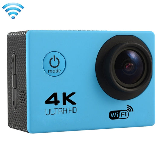 F60 2.0 inch Screen 170 Degrees Wide Angle WiFi Sport Action Camera Camcorder with Waterproof Housing Case, Support 64GB Micro SD Card(Blue) - DJI & GoPro Accessories by buy2fix | Online Shopping UK | buy2fix