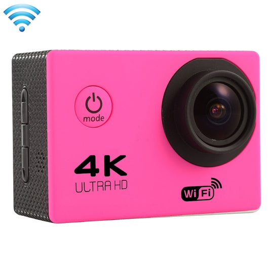 F60 2.0 inch Screen 170 Degrees Wide Angle WiFi Sport Action Camera Camcorder with Waterproof Housing Case, Support 64GB Micro SD Card(Magenta) - DJI & GoPro Accessories by buy2fix | Online Shopping UK | buy2fix
