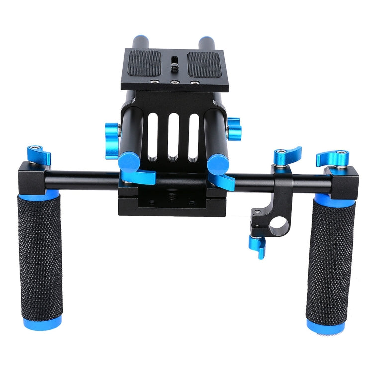 YELANGU YLG0102A-A01 Dual Handle Shoulder Mount Support Kit DSLR Rig(Black) - Camera Accessories by YELANGU | Online Shopping UK | buy2fix