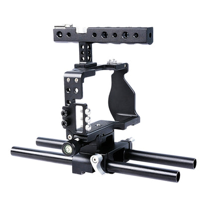 YELANGU YLG0905A Camera Video Cage Handle Stabilizer for Sony A6000/A6300/A6400/A6500(Black) - Camera Accessories by YELANGU | Online Shopping UK | buy2fix