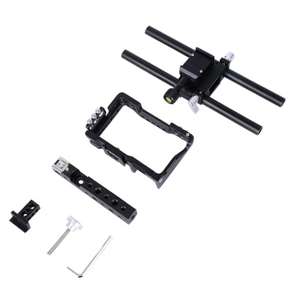 YELANGU YLG0905A Camera Video Cage Handle Stabilizer for Sony A6000/A6300/A6400/A6500(Black) - Camera Accessories by YELANGU | Online Shopping UK | buy2fix