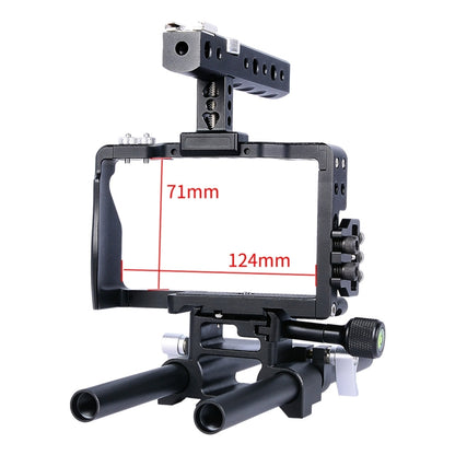 YELANGU YLG0905A Camera Video Cage Handle Stabilizer for Sony A6000/A6300/A6400/A6500(Black) - Camera Accessories by YELANGU | Online Shopping UK | buy2fix