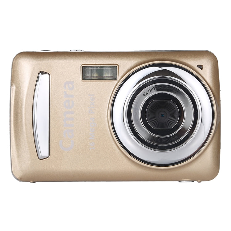 1280x720P HD 4X Digital Zoom 16.0 MP Digital Video Camera Recorder with 2.4 inch TFT Screen(Gold) - Consumer Electronics by buy2fix | Online Shopping UK | buy2fix