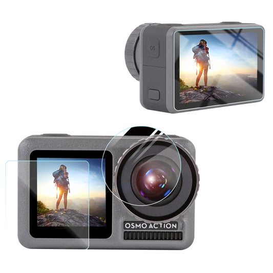 For DJI Osmo Action 3-in-1 Lens  Front and Back LCD Display HD Protective Film - DJI & GoPro Accessories by buy2fix | Online Shopping UK | buy2fix