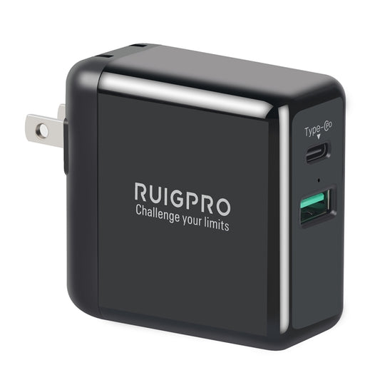 RUIGPRO 5V 3A QC 3.0 + PD Quick Charger Power Adapter for DJI OSMO Action, US Plug - DJI & GoPro Accessories by buy2fix | Online Shopping UK | buy2fix