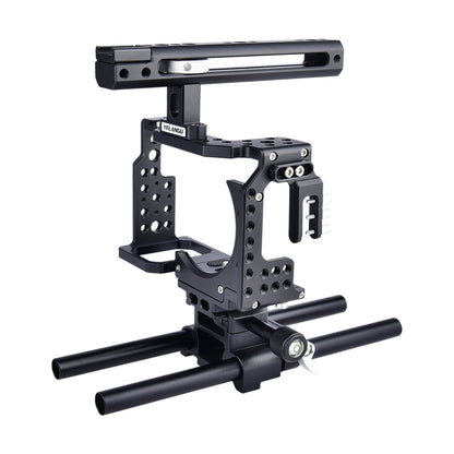 YELANGU CA7 YLG0908A-A Handle Video Camera Cage Stabilizer for  Sony A7K & A7X & A73  & A7S & A7R & A7RII & A7SII(Black) - Camera Accessories by YELANGU | Online Shopping UK | buy2fix