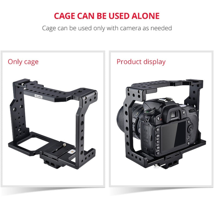 YELANGU C8 YLG0910 Handle Video Camera Cage Stabilizer(Black) - Camera Accessories by YELANGU | Online Shopping UK | buy2fix