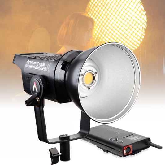 Aputure LS C120D II High Color Restoration CRI 96 Light Storm Natural White Light 5500K COB LED Studio Video Light with 2.4GHz Wireless Remote & Control Box (Black) - Camera Accessories by Aputure | Online Shopping UK | buy2fix