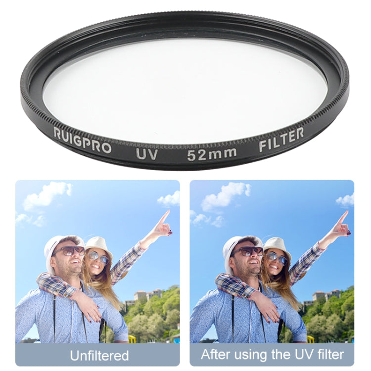 RUIGPRO for GoPro HERO 7/6 /5 Professional 52mm UV Lens Filter with Filter Adapter Ring & Lens Cap - DJI & GoPro Accessories by RUIGPRO | Online Shopping UK | buy2fix