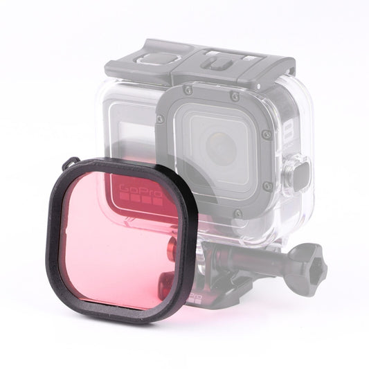 Square Housing Diving Color Lens Filter for GoPro HERO8 Black Original Waterproof Housing (Pink) - DJI & GoPro Accessories by buy2fix | Online Shopping UK | buy2fix