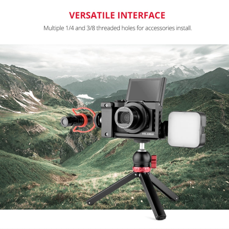 YELANGU C13 YLG0713A Video Camera Cage Stabilizer for Canon Powershot G7X Mark III / G7X3 (Black) - Camera Accessories by YELANGU | Online Shopping UK | buy2fix