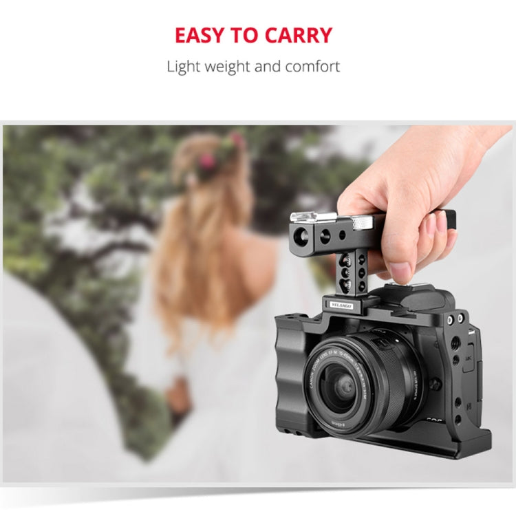 YELANGU C14 YLG0714A Video Camera Cage Stabilizer with Handle for Canon EOS M50(Black) - Camera Accessories by YELANGU | Online Shopping UK | buy2fix