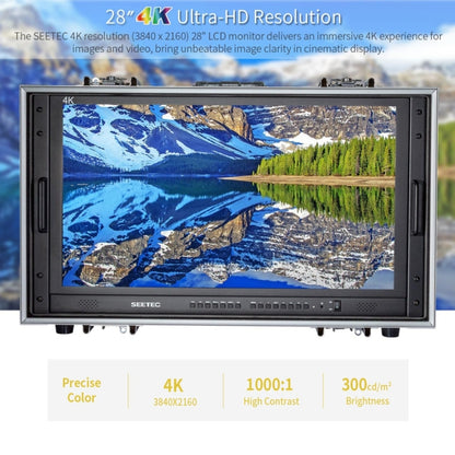 SEETEC 4K280-9HSD-CO 3840x2160 28 inch HDMI 4K HD Director Box Camera Field Monitor, Support Four Screen Split - Camera Accessories by SEETEC | Online Shopping UK | buy2fix