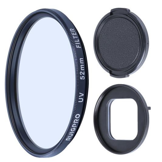 RUIGPRO for GoPro HERO10 Black / HERO9 Black Professional 52mm UV Lens Filter with Filter Adapter Ring & Lens Cap - DJI & GoPro Accessories by RUIGPRO | Online Shopping UK | buy2fix