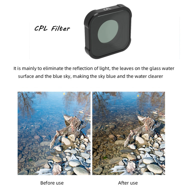 JSR KB Series CPL Lens Filter for GoPro HERO13 Black /12 Black /11 Black /10 Black /9 Black - Lens Filter by JSR | Online Shopping UK | buy2fix