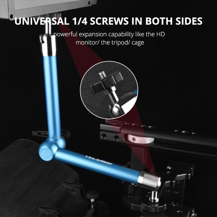 YELANGU A75 7 inch Adjustable Friction Articulating Magic Arm (Blue) - Camera Accessories by YELANGU | Online Shopping UK | buy2fix