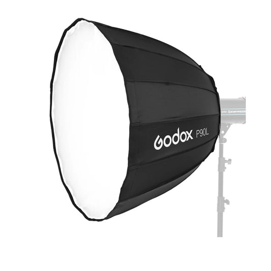 Godox P90L Diameter 90cm Parabolic Softbox Reflector Diffuser for Studio Speedlite Flash Softbox (Black) - Camera Accessories by Godox | Online Shopping UK | buy2fix