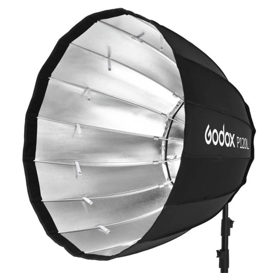 Godox P120L Diameter 120cm Parabolic Softbox Reflector Diffuser for Studio Speedlite Flash Softbox(Black) - Camera Accessories by Godox | Online Shopping UK | buy2fix