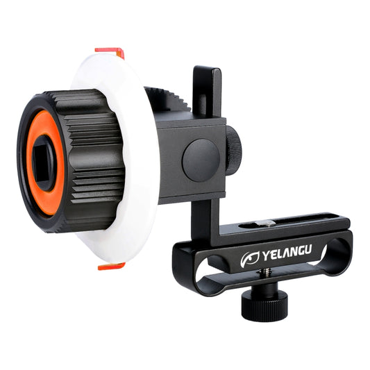 YELANGU F0 Camera Follow Focus with Gear Ring Belt for Canon / Nikon / Video Cameras / DSLR Cameras (Orange) - Camera Accessories by YELANGU | Online Shopping UK | buy2fix