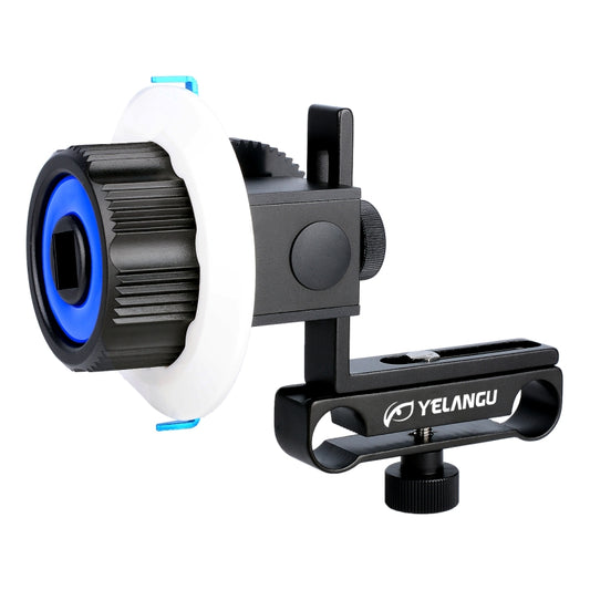YELANGU F0 Camera Follow Focus with Gear Ring Belt for Canon / Nikon / Video Cameras / DSLR Cameras (Blue) - Camera Accessories by YELANGU | Online Shopping UK | buy2fix