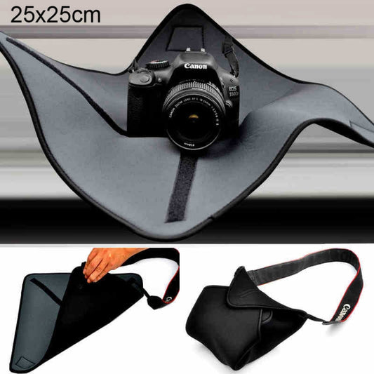 Shockproof Neoprene Bag Magic Wrap Blanket for Canon / Nikon / Sony Camera Lens, Size: 25 x 25cm - Camera Accessories by buy2fix | Online Shopping UK | buy2fix