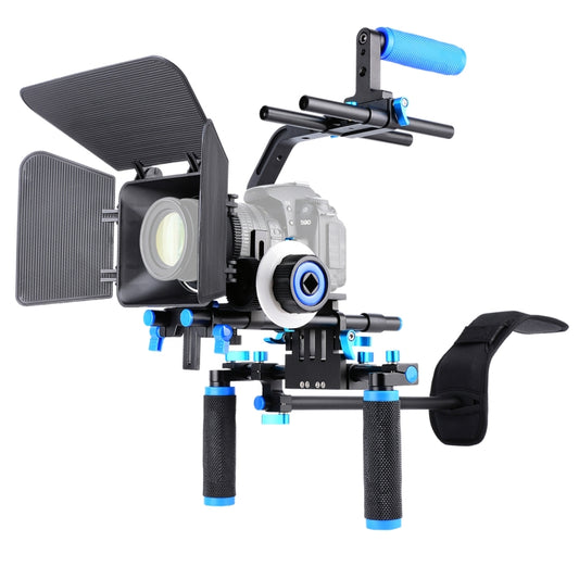 YELANGU D102 Dual-Handle Camera Shoulder Rig Mount Kit with Matte Box & Follow Focus - Camera Accessories by YELANGU | Online Shopping UK | buy2fix