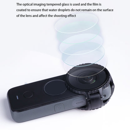 Lens Guard Protective Glass Cover for Insta360 One X2 (Black) - DJI & GoPro Accessories by buy2fix | Online Shopping UK | buy2fix