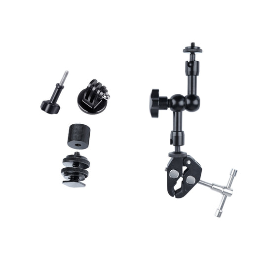 7 inch Adjustable Friction Articulating Magic Arm + Large Claws Clips (Black) - Camera Accessories by buy2fix | Online Shopping UK | buy2fix