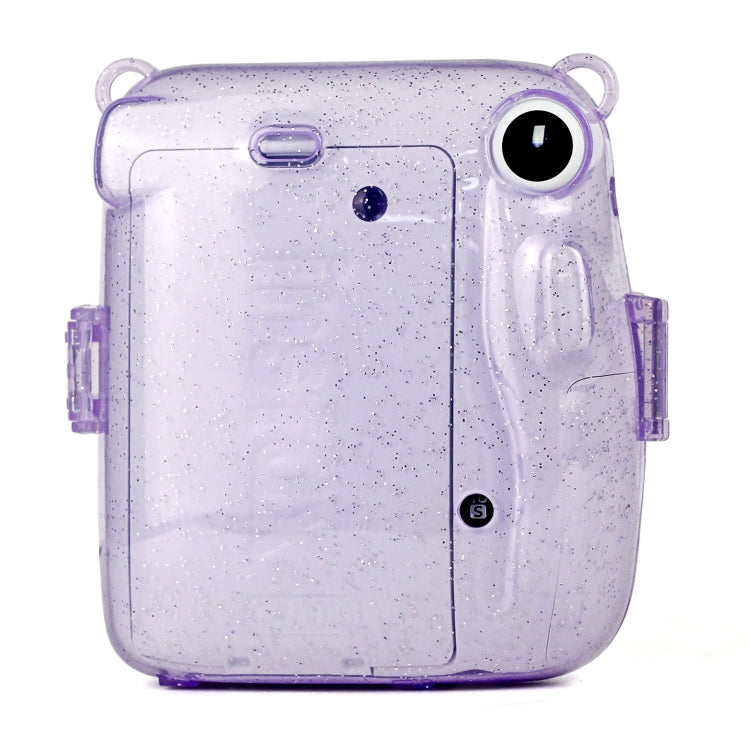 Glitter Power Crystal Case with Strap for FUJIFILM Instax mini 11 (Purple) - Camera Accessories by buy2fix | Online Shopping UK | buy2fix