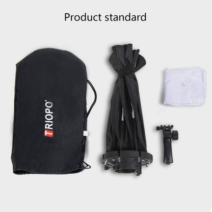 TRIOPO KS2-55 55cm Fast Loading Speedlite Flash Octagon Parabolic Softbox Diffuser (Black) - Camera Accessories by TRIOPO | Online Shopping UK | buy2fix