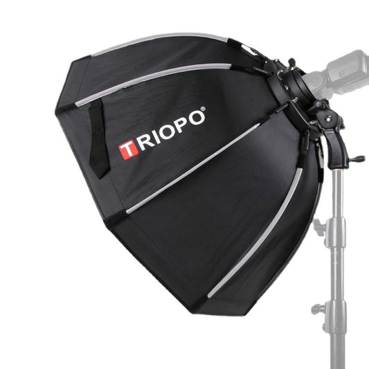 TRIOPO KS2-90 90cm Fast Loading Speedlite Flash Octagon Parabolic Softbox Diffuser (Black) - Camera Accessories by TRIOPO | Online Shopping UK | buy2fix