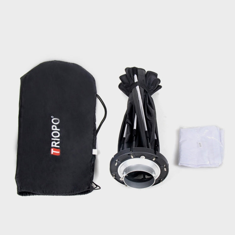 TRIOPO K2-65 65cm Speedlite Flash Octagon Parabolic Softbox Bowens Mount Diffuser (Black) - Camera Accessories by TRIOPO | Online Shopping UK | buy2fix