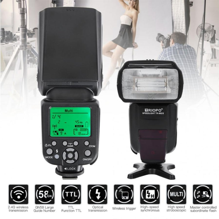 TRIOPO TR-982IIIC Flash Light Speedlite for Canon (Black) - Camera Accessories by TRIOPO | Online Shopping UK | buy2fix