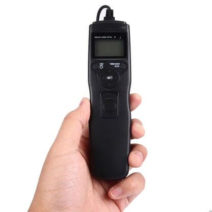 RST-7001 LCD Screen Time Lapse Intervalometer Shutter Release Digital Timer Remote Controller with C6 Cable for CANON 1000D/550D/60D, PENTAX:K20D/K200D/K10D, SAMSUNG GX-20/GX-10 Camera(Black) - Camera Accessories by buy2fix | Online Shopping UK | buy2fix