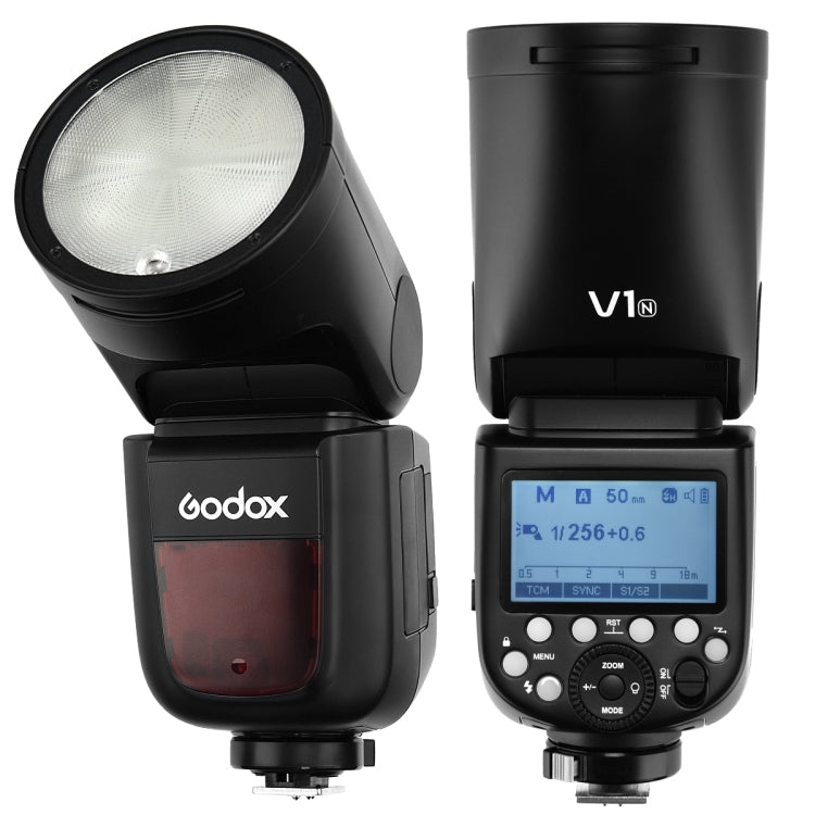 Godox V1N Round Head TTL Flash Speedlite for Nikon (Black) - Camera Accessories by Godox | Online Shopping UK | buy2fix