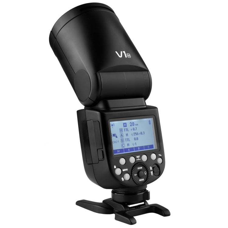 Godox V1N Round Head TTL Flash Speedlite for Nikon (Black) - Camera Accessories by Godox | Online Shopping UK | buy2fix