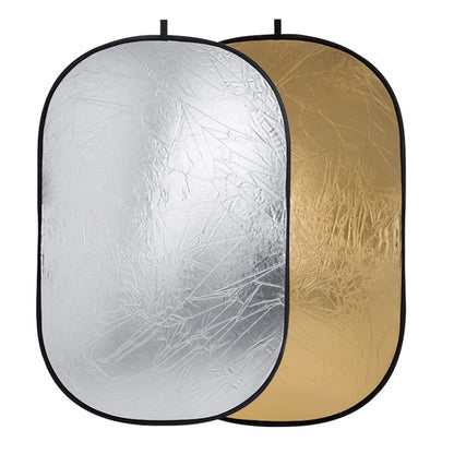 Godox FT01 2 in 1 Gold / Silver Oval Folding Reflector Board, Size: 60 x 90cm -  by Godox | Online Shopping UK | buy2fix