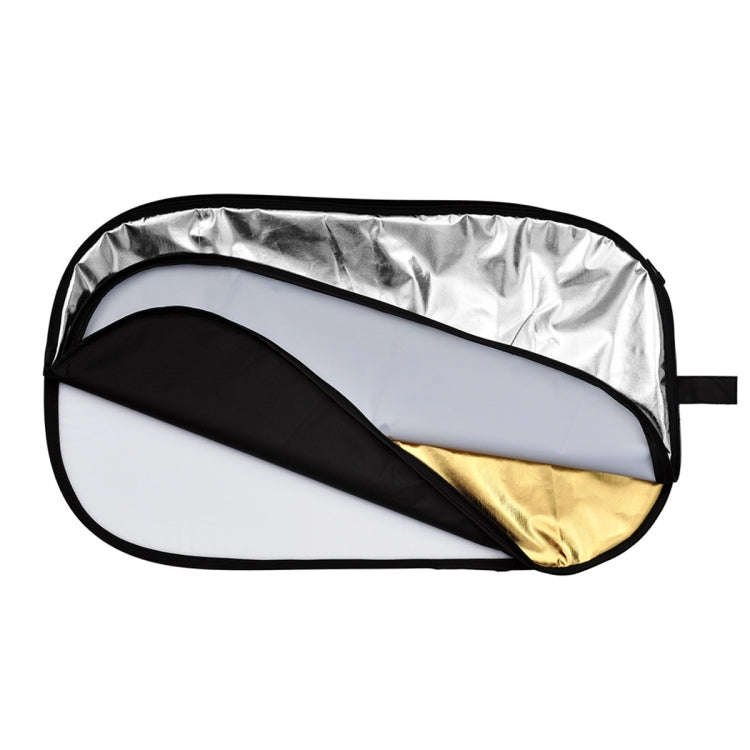 Godox FT05-1 60 x 90cm 5-in-1 Silver / Soft / Gold / White / Black Oval Folding Reflector Board -  by Godox | Online Shopping UK | buy2fix