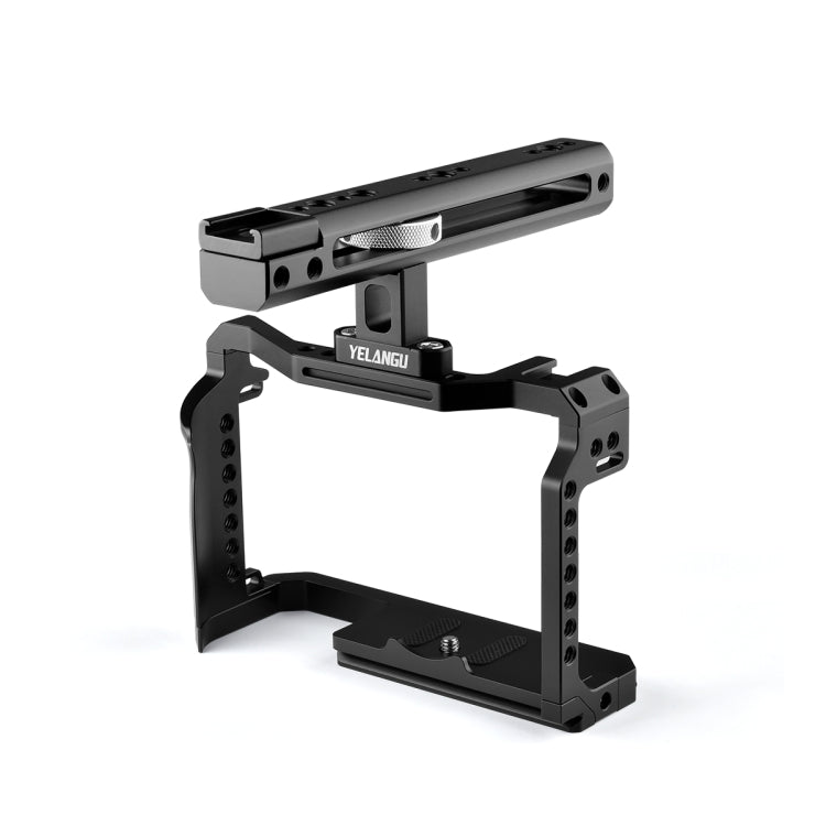 YELANGU C22 YLG0334B Video Camera Cage Stabilizer with Handle for Canon EOS R5/R6 (Black) - Camera Accessories by YELANGU | Online Shopping UK | buy2fix