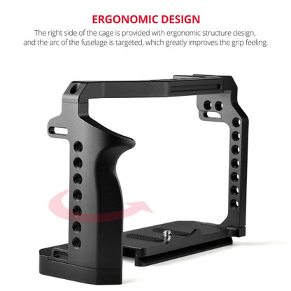 YELANGU C22 YLG0334B Video Camera Cage Stabilizer with Handle for Canon EOS R5/R6 (Black) - Camera Accessories by YELANGU | Online Shopping UK | buy2fix