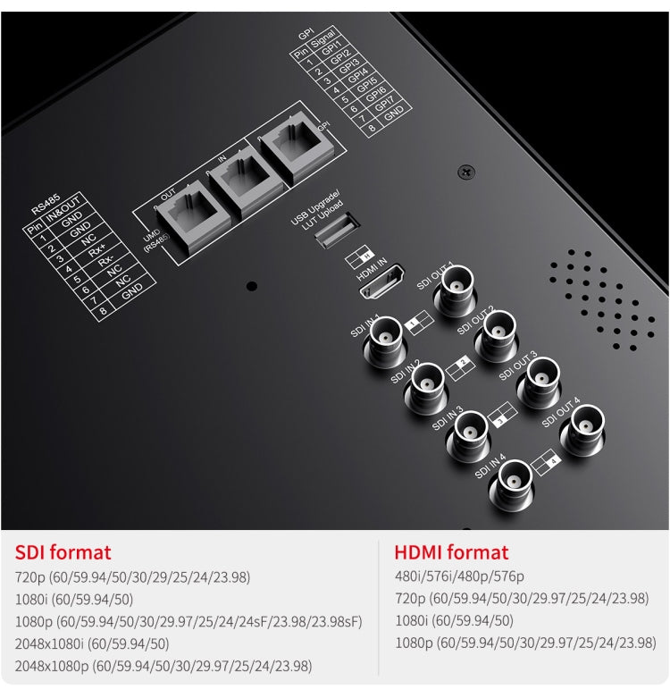 SEETEC ATEM156S 15.6 inch 3G-SDI HDMI Full HD 1920x1080P Multi-camera Broadcast Monitor(AU Plug) - Camera Accessories by SEETEC | Online Shopping UK | buy2fix