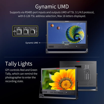 SEETEC ATEM215S 21.5 inch  3G-SDI HDMI Full HD 1920x1080 Multi-camera Broadcast Monitor(US Plug) - Camera Accessories by SEETEC | Online Shopping UK | buy2fix
