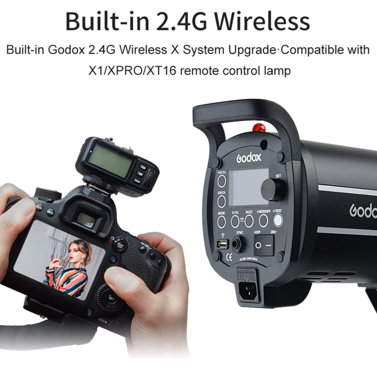 Godox QT1200IIM 1200Ws 1/8000s High Speed  Strobe Studio Flash Light(EU Plug) - Camera Accessories by Godox | Online Shopping UK | buy2fix