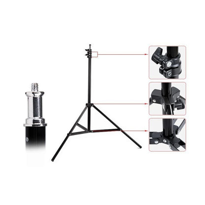 Godox SN304 2.0m Height Photography Aluminum Light Stand for Studio Flash Light (Black) - Camera Accessories by Godox | Online Shopping UK | buy2fix