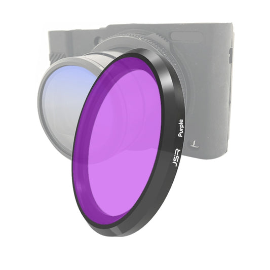 JSR Colored Lens Filter for Panasonic LUMIX LX10(Purple) - Camera Accessories by JSR | Online Shopping UK | buy2fix