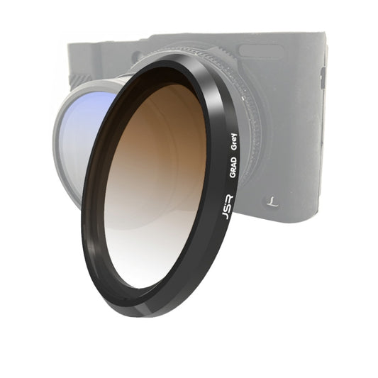 JSR Gradient Colored Lens Filter for Panasonic LUMIX LX10(Gradient Smoke) - Camera Accessories by JSR | Online Shopping UK | buy2fix