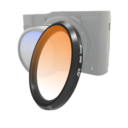JSR Gradient Colored Lens Filter for Panasonic LUMIX LX10(Gradient Orange) - Camera Accessories by JSR | Online Shopping UK | buy2fix